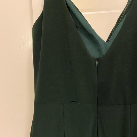 Forest green full-length gown (Worn Once) - Picture 4 of 5
